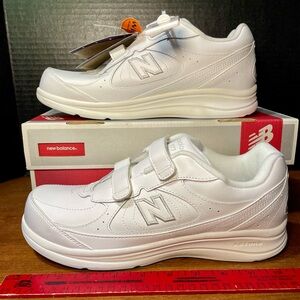 Size 10 - New Balance  Womens 577VW Triple White W NEW in Box